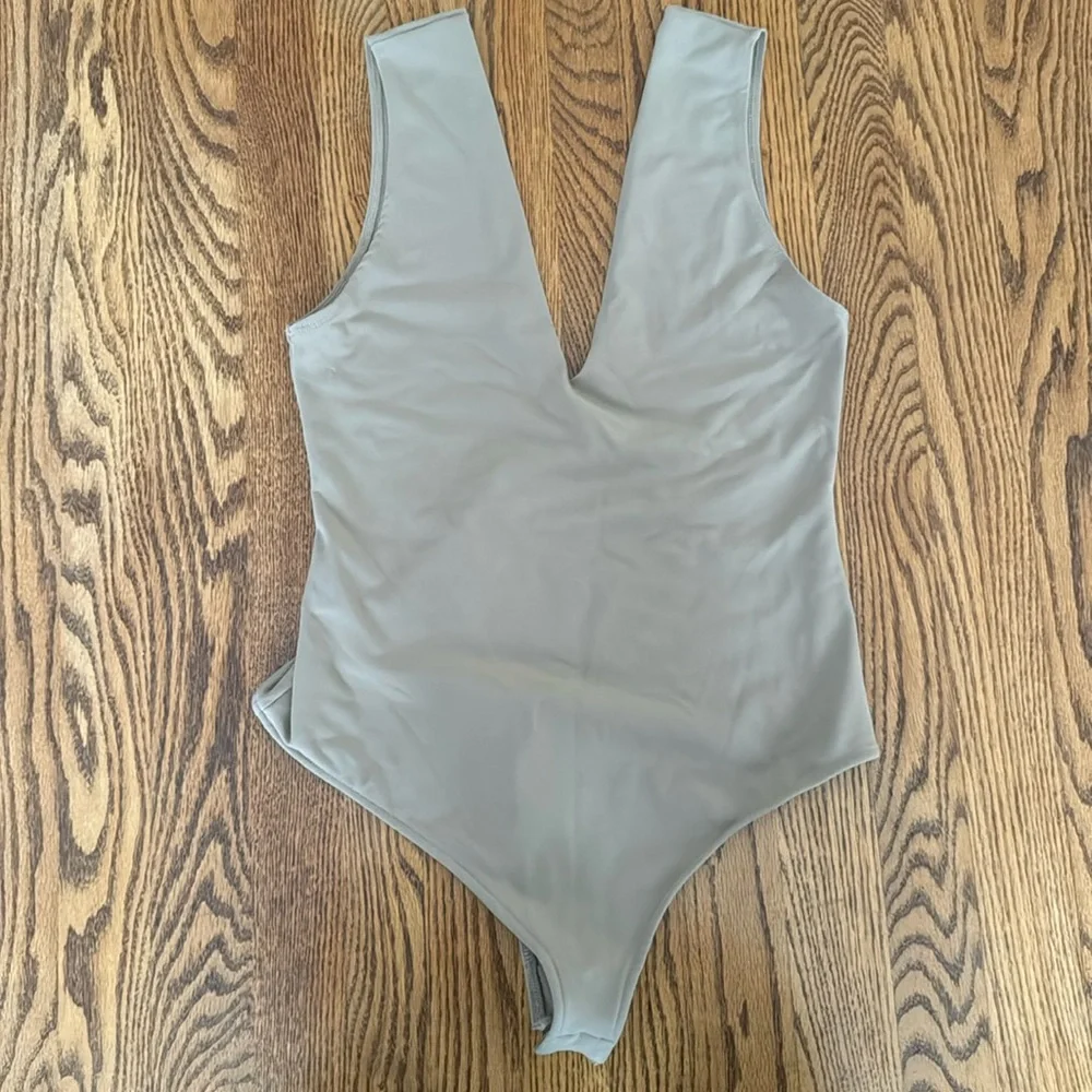 Free People | Keep It Sleek V-neck Sleeveless Bodysuit - Picture 12 of 15